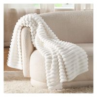 Manta peluche blanco