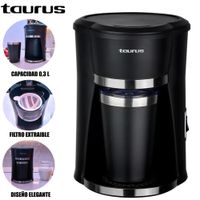 Cafetera Personal Coffee con Taza Térmica de Acero Inoxidable