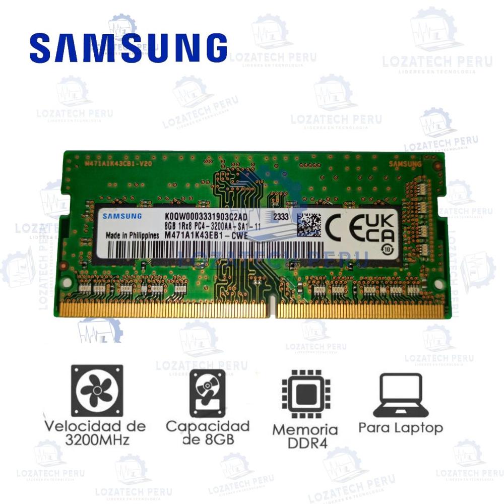 Memoria Ram Sodimm Ddr4 8gb 3200hz Samsung