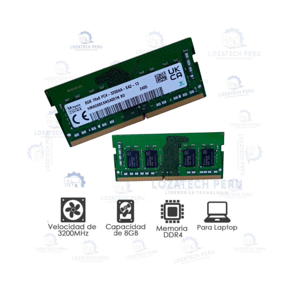 Memoria Ram Ddr4 8gb 3200hz Sk Hynix-V