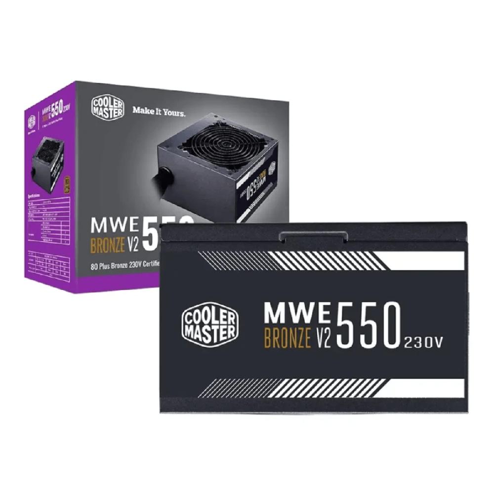 FUENTE COOLER MASTER MWE 80 BRONZE V2 230V 550W A/US CABLE