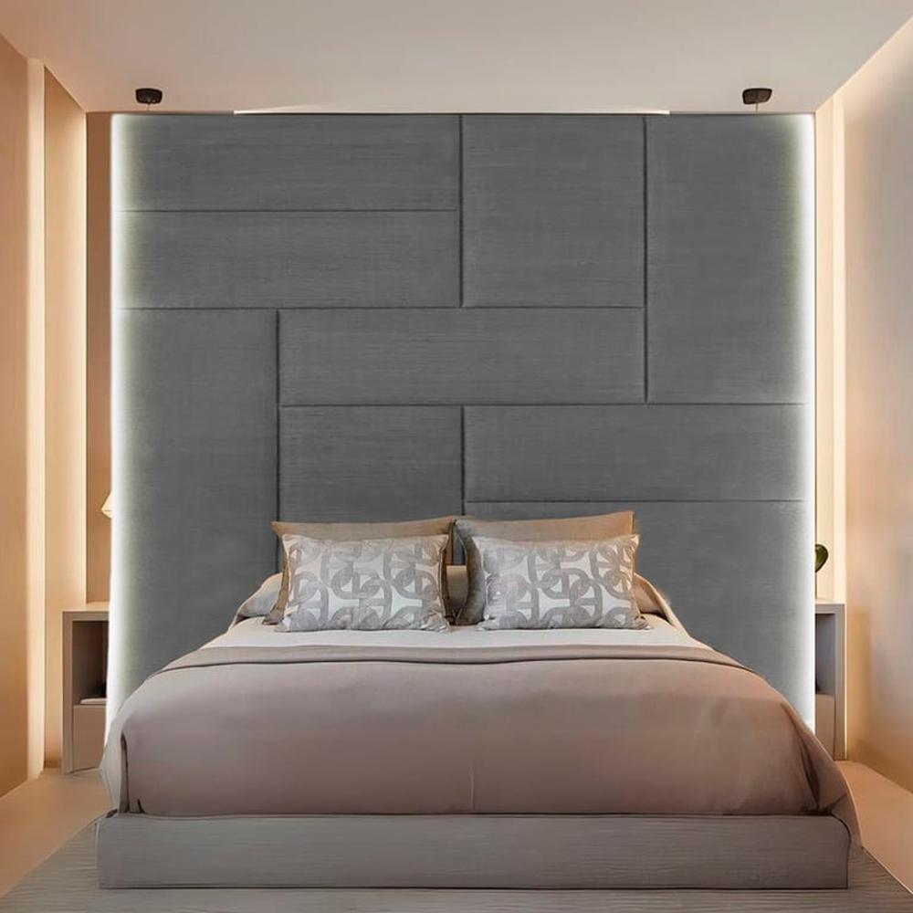 Cabecera Arhus King - Gris Claro