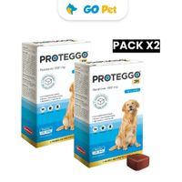 Pack x2 Antipulgas para Perros Proteggo 3M de 20 a 40 Kg x 1 Tableta