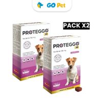 Pack x2 Antipulgas para Perros Proteggo 3M de 4.5 a 10 Kg x 1 Tableta