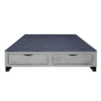 Base de Cama Kolpa 2 Cajones Frontales 2 Plz - Gris Claro