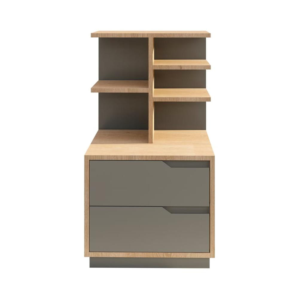 Velador Mardu - Damasco y Gris Grafito