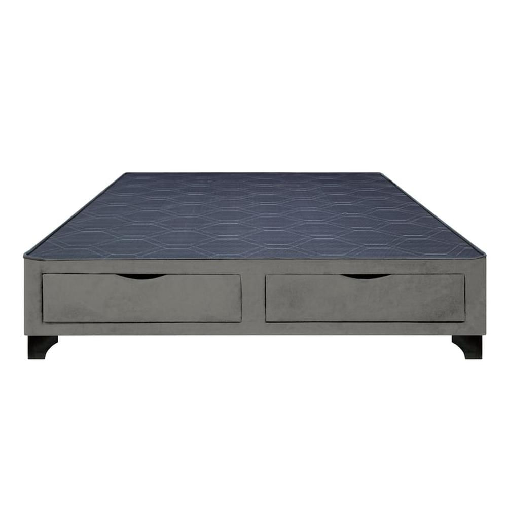 Base de Cama Kolpa 2 Cajones Frontales 1.5 Plz - Gris Oscuro Base de Cama Kolpa 2 Cajones Frontales 1.5 Plz - Gris Oscuro