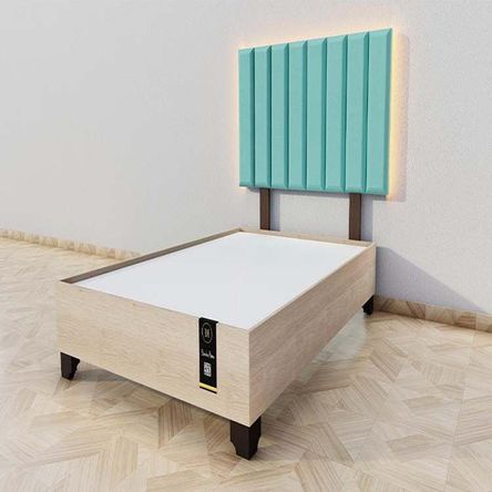 Dormitorio Enns + Cabecera Led Córdoba 2 plz - Jade y Damasco Dormitorio Enns + Cabecera Led Córdoba 2 plz - Jade y Damasco