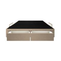 Base De Cama Wels 4 Cajones 2 Plz - Beige Claro