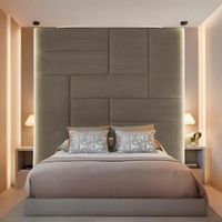 Cabecera Arhus Queen - Beige Claro