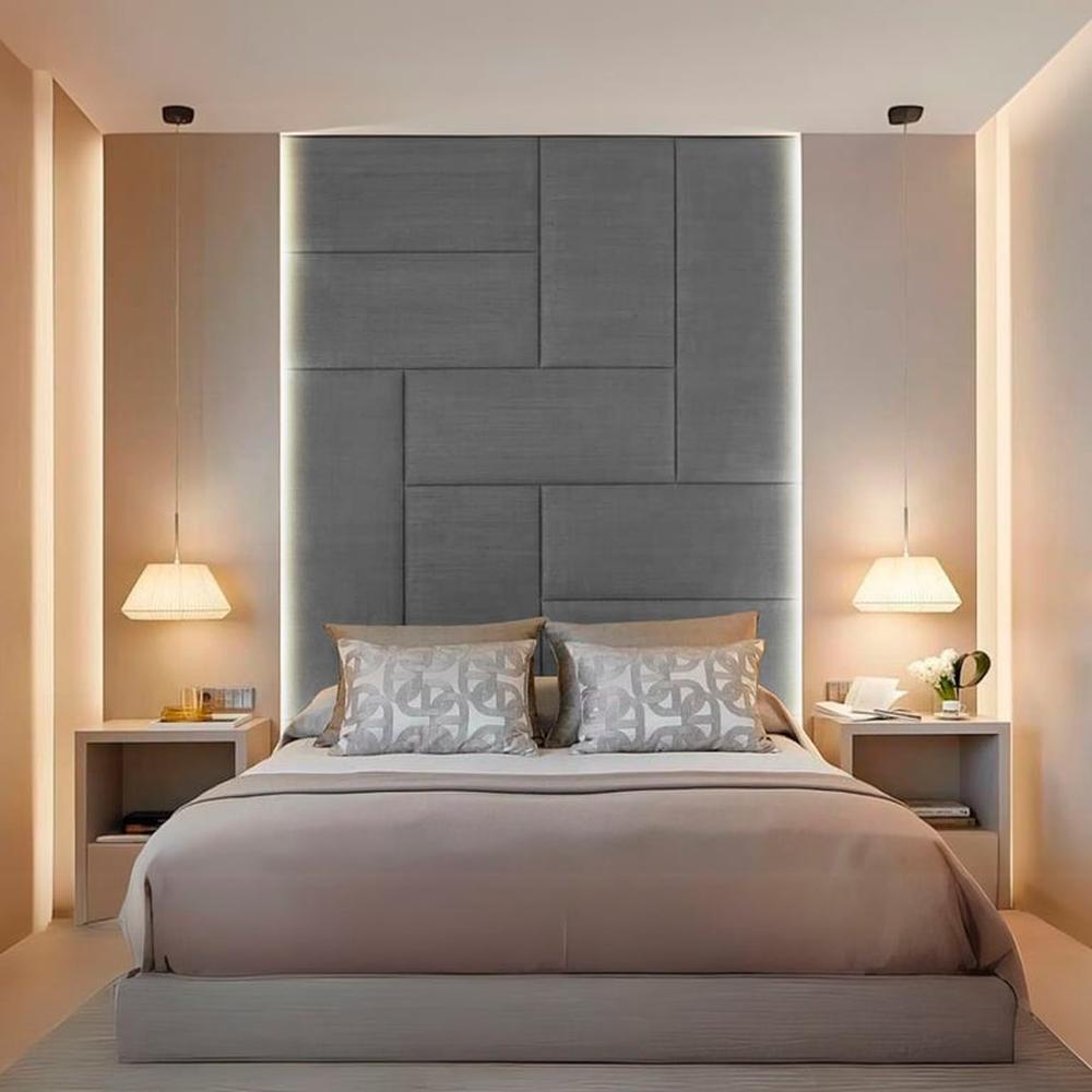 Cabecera Arhus 1 Plz - Gris Claro