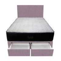 Dormitorio Pocket Vip + 2 Cajones 1.5 Plz + Cabecera - Lila