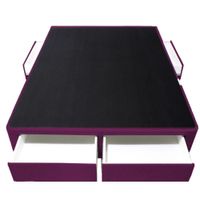 Base de Cama Wels 4 Cajones King Europeo - Púrpura