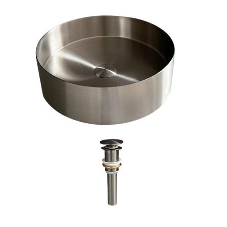 Bowl de Acero para baño XM LA30402-R38 Acero Inoxidable 304 Plateado Bowl de Acero para baño XM LA30402-R38 Acero Inoxidable 304 Plateado