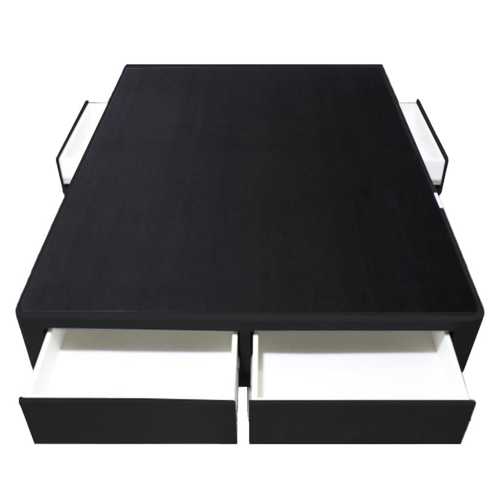 Base de Cama Wels 4 Cajones King Europeo - Negro Base de Cama Wels 4 Cajones King Europeo - Negro