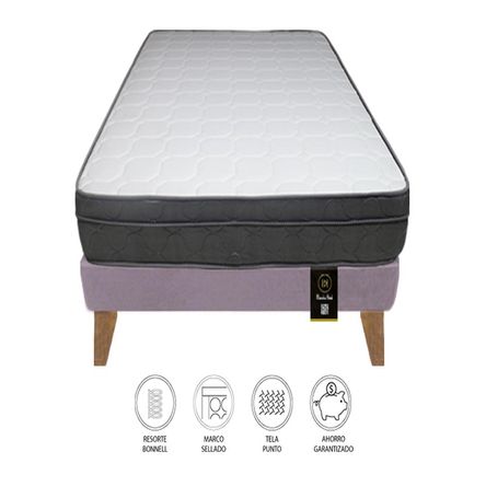 Cama Turin Slim 2 Plz + 2 almohadas - Lila Cama Turin Slim 2 Plz + 2 almohadas - Lila
