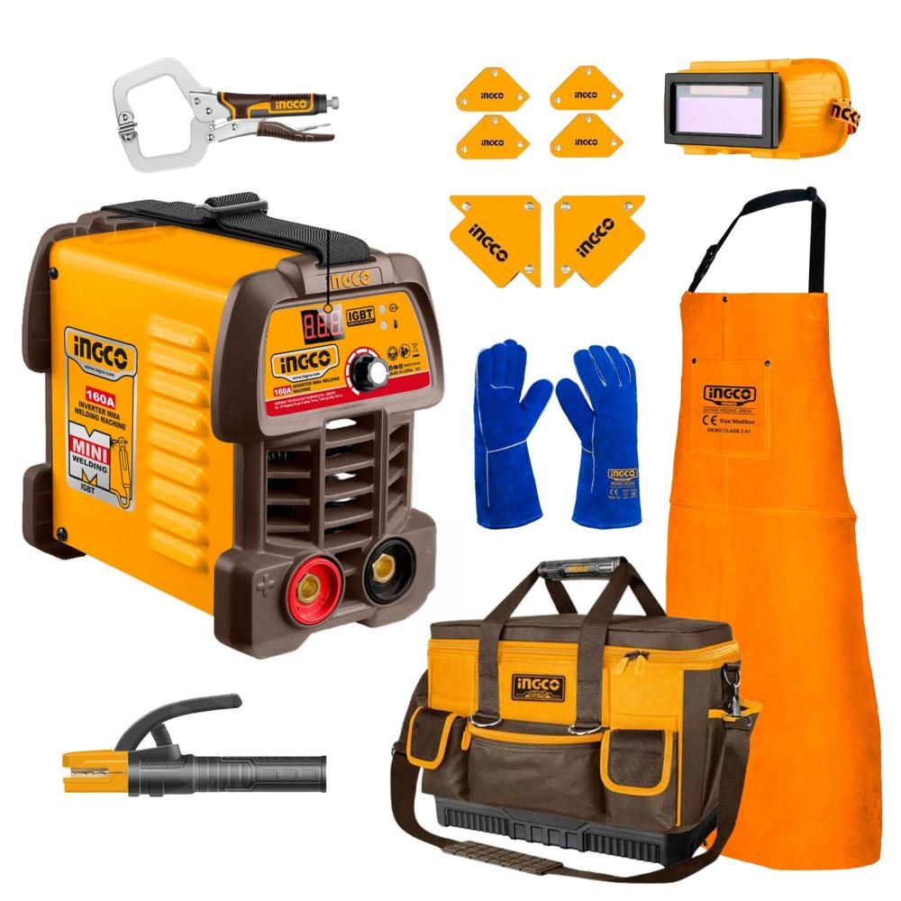 Soldadora 160amp + kit Soldador Ingco COS23095 Soldadora 160amp + kit Soldador Ingco COS23095