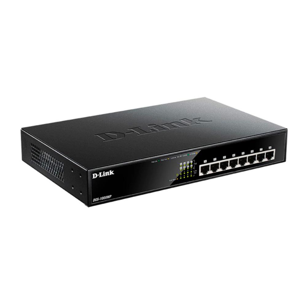 SWITCH D-LINK DGS-1008MP, 8 RJ-45 10/100/1000 MBPS, POE - P/N: DGS-1008MP SWITCH D-LINK DGS-1008MP, 8 RJ-45 10/100/1000 MBPS, POE - P/N: DGS-1008MP