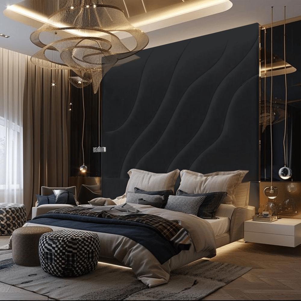 Cabecera Kolding Queen - Negro