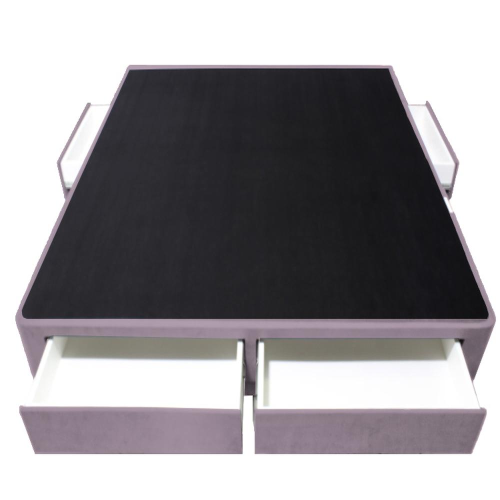 Base de Cama Wels 4 Cajones King Americano - Lila Base de Cama Wels 4 Cajones King Americano - Lila