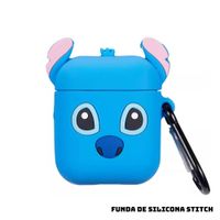 Carcasa de silicona para Airpods de generación 1 y 2 diseño de STITCH