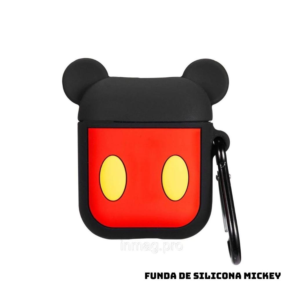 Carcasa de silicona para Airpods de Apple generación 1 y 2 diseño de MICKEY