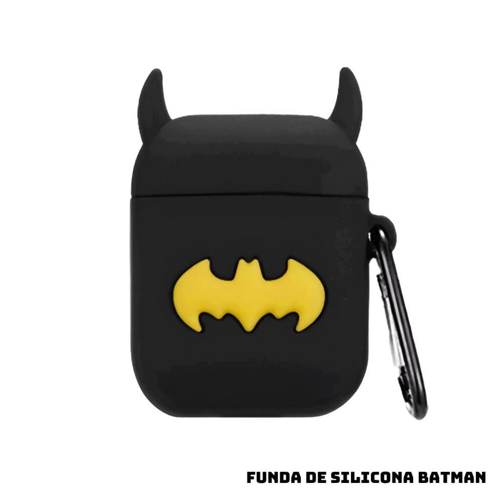 Carcasa de silicona para Airpods de Apple generación 1 y 2 diseño de BATMAN