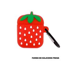 Carcasa de silicona para Airpods de generación 1 y 2 diseño de FRESA