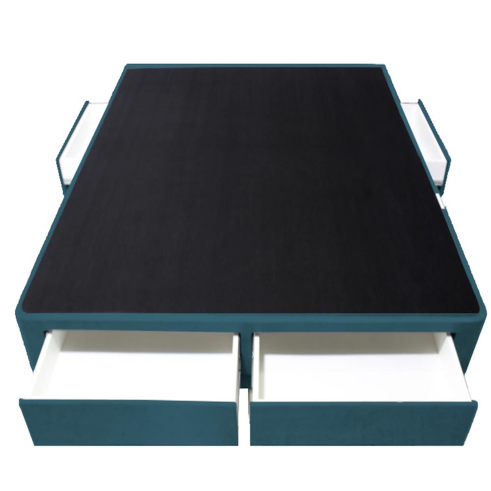Base de Cama Wels 4 Cajones King Americano 1.98 x 2.03 - Cobalto Base de Cama Wels 4 Cajones King Americano 1.98 x 2.03 - Cobalto