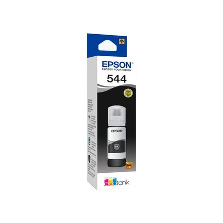 TINTA EPSON 544 COLOR NEGRO 65ML HASTA 4500 PAGINAS PARA L1110, L1210, L3110, L3150 P/N: T544120-AL