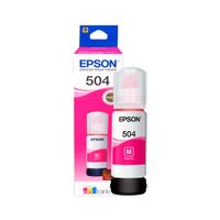 TINTA EPSON 504 COLOR MAGENTA HASTA 6000 PAGINAS 70 ML PARA ECOTANK L4150 L4160 PN T504320 AL