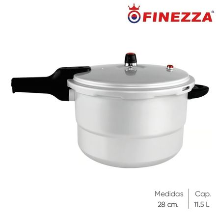 Olla a Presión Finezza FZ-11006 de Alumnio 11.5 Litros Olla a Presión Finezza FZ-11006 de Alumnio 11.5 Litros