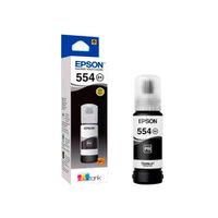 TINTA EPSON T554120-AL COLOR NEGRO, 70ML 6700 PÁGINAS, PARA IMPRESORA EPSON L8160 P/N: C13T06X12A