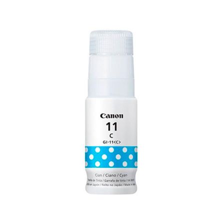 TINTA CANON GI-11C COLOR CIAN, 70ML 7700 PAGINAS PARA PIXMA G3160, PIXMA G2160 P/N: 4534C001AA