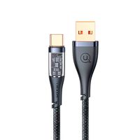 Cable ICY USB a Type-C USAMS 1.2 mt 66W Negro