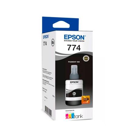 TINTA EPSON 774 NEGRO 140ML, PARA WORKFORCE M105 /M205 / L1455 6.000 PÁGINAS P/N: T774120-AL TINTA EPSON 774 NEGRO 140ML, PARA WORKFORCE M105 /M205 / L1455 6.000 PÁGINAS P/N: T774120-AL
