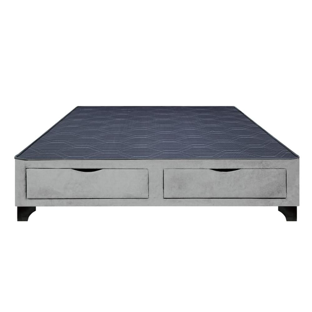 Base de Cama Kolpa 2 Cajones Frontales 1.5 Plz - Gris Claro Base de Cama Kolpa 2 Cajones Frontales 1.5 Plz - Gris Claro