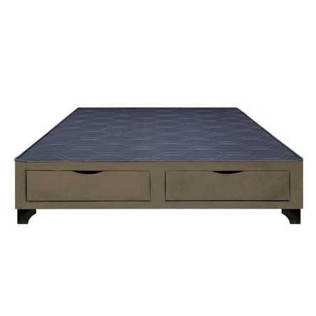 Base de Cama Kolpa 2 Cajones Frontales 1.5 Plz - Beige oscuro Base de Cama Kolpa 2 Cajones Frontales 1.5 Plz - Beige oscuro