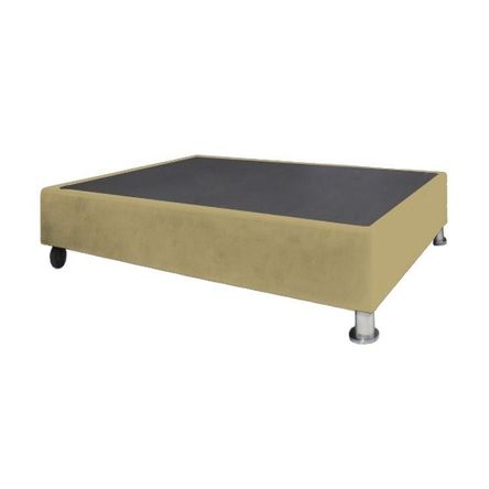 Base De Cama Luton con Ruedas 2 plz - Beige Oscuro Base De Cama Luton con Ruedas 2 plz - Beige Oscuro