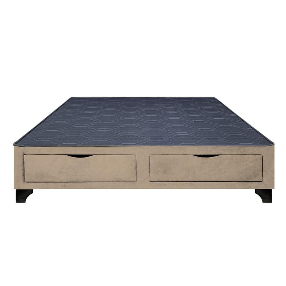 Base de Cama Kolpa 2 Cajones Frontales 1.5 Plz - Beige Claro Base de Cama Kolpa 2 Cajones Frontales 1.5 Plz - Beige Claro