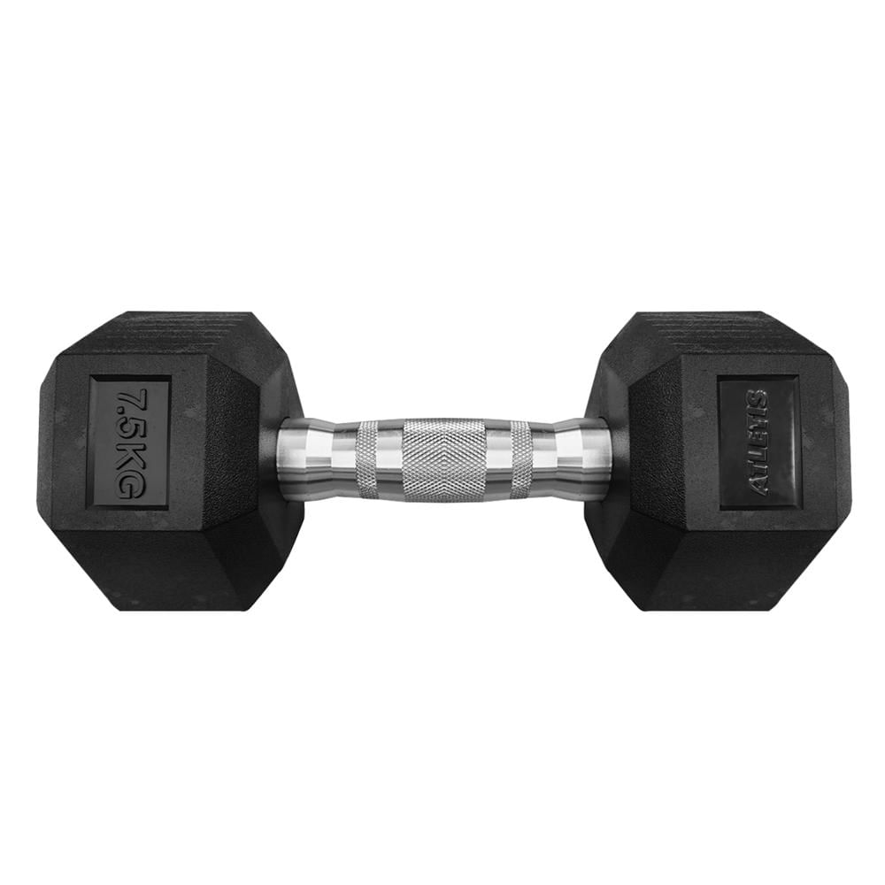 Mancuerna Atletis hexagonal PVC-Acero 7.5 kg
