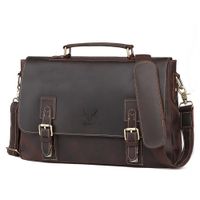 Maletín De Cuero Vacuno TRIFON MH590 (Laptop 13,6"")