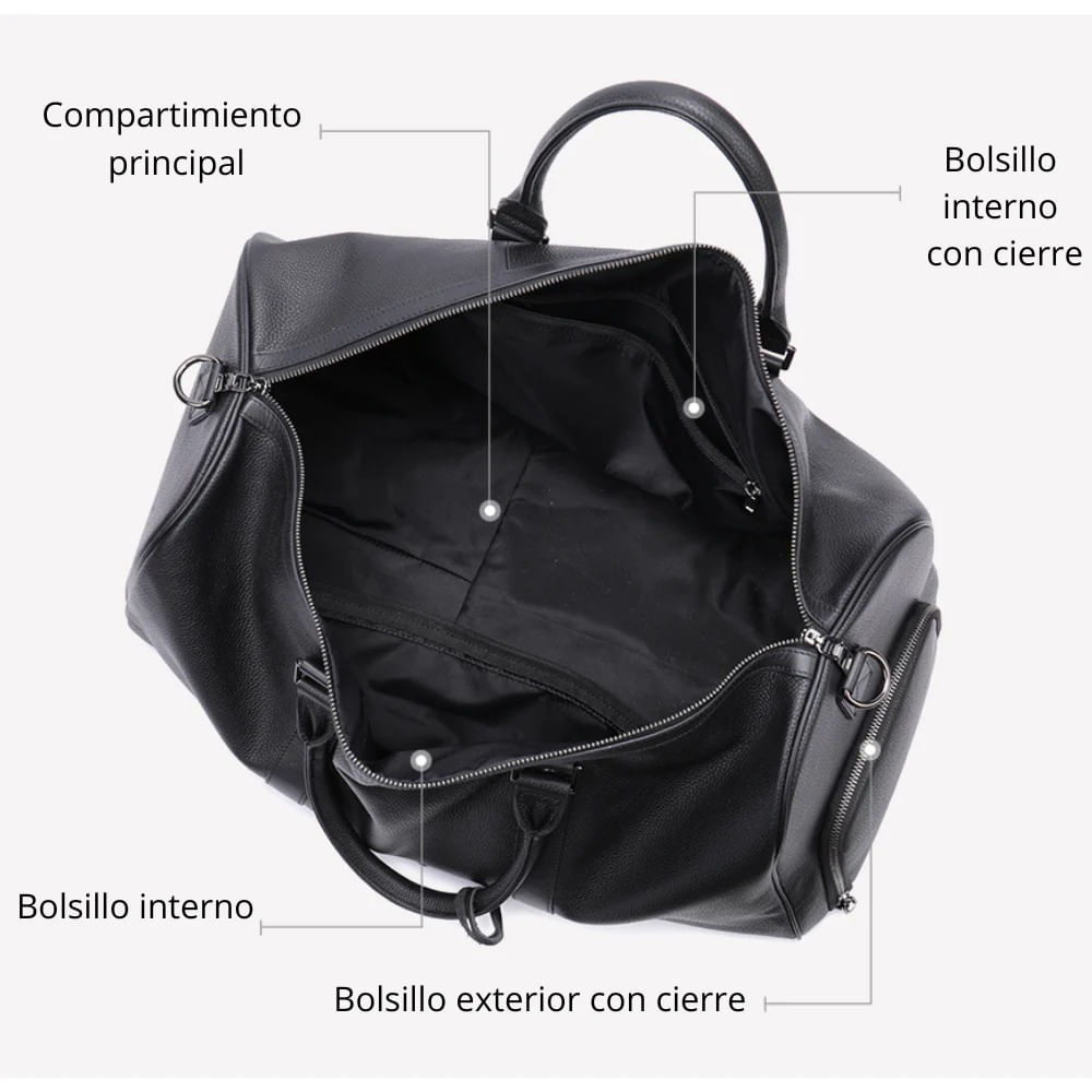 Maletín De Cuero Vacuno Para Viaje TITANIO 6020 Maletín De Cuero Vacuno Para Viaje TITANIO 6020