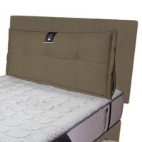 Dormitorio Pocket Vip + 4 Caj. 2 Plz + Cabecera + Cojin - Beige Oscuro