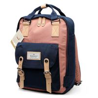 Mochila Doughnut Azul Oscuro y Rosa