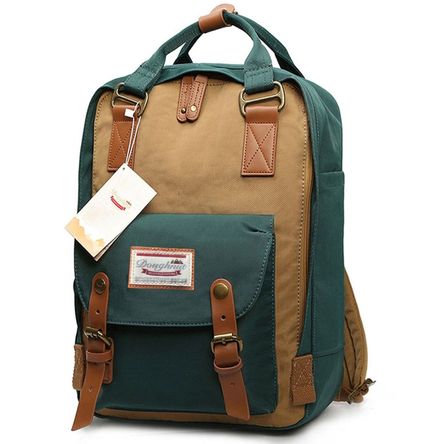 Mochila Doughnut Verde Marrón