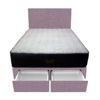 Dormitorio Pocket Vip + 2 Cajones 2 Plz + Cabecera - Lila