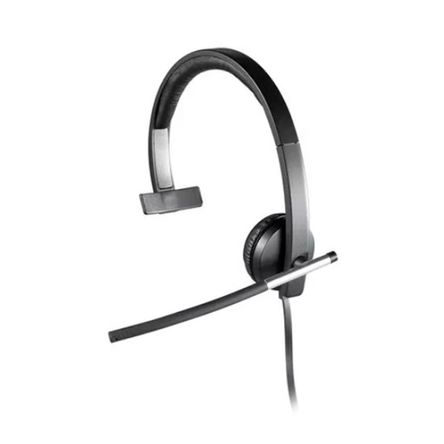 AUDIFONO LOGITECH H650E MONO, CONECTOR USB, MICROFONO, COLOR NEGRO  P/N: 981-000513