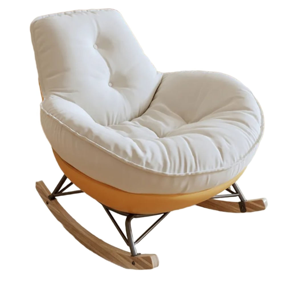 Silla Mecedora de Lujo Estilo Japones Base Naranja
