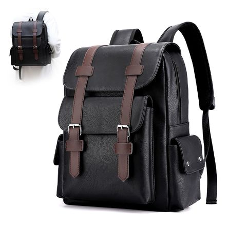 Mochila para Hombre de Cuero PU con Porta Laptop NG U57